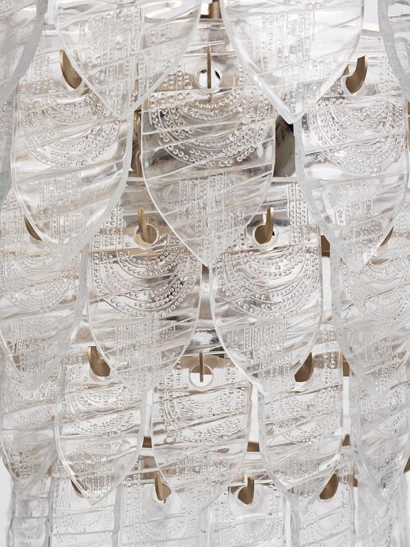 Gunnar Cyrén, ljuskrona, prototyp, Orrefors, 1960-tal.