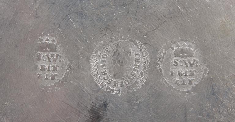 FAT, 3 st, tenn, rokoko, Tyskland, 1700-tal.