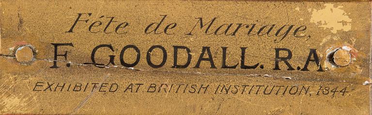 FREDRICK GOODALL, BRÖLLOPSSCEN.