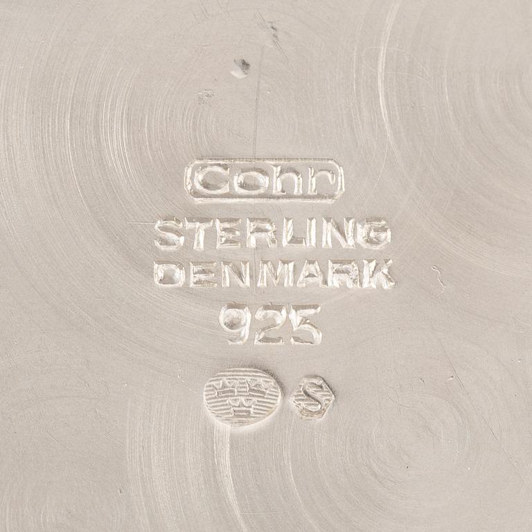 Three pieces silver coffe service,