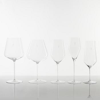 Hans Denk, a 30-piece 'Denk'Art' glass service, Zalto, Austria.