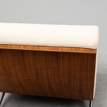 JØRN UTZON, an 'Aurora' esy chair and ottoman Trio Line, Denmark.