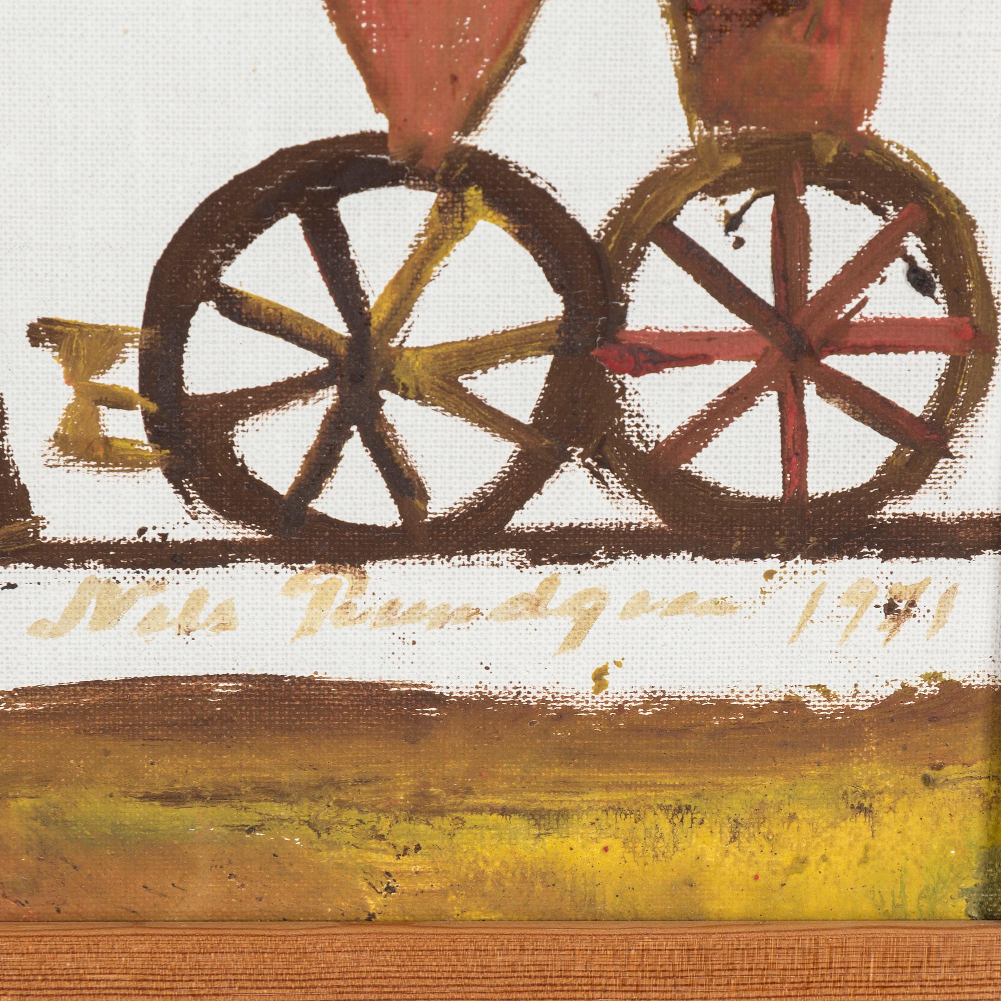 NILS "BJÖRNJÄGARN" RUNDGREN, oil on panel, signed and dated 1971.