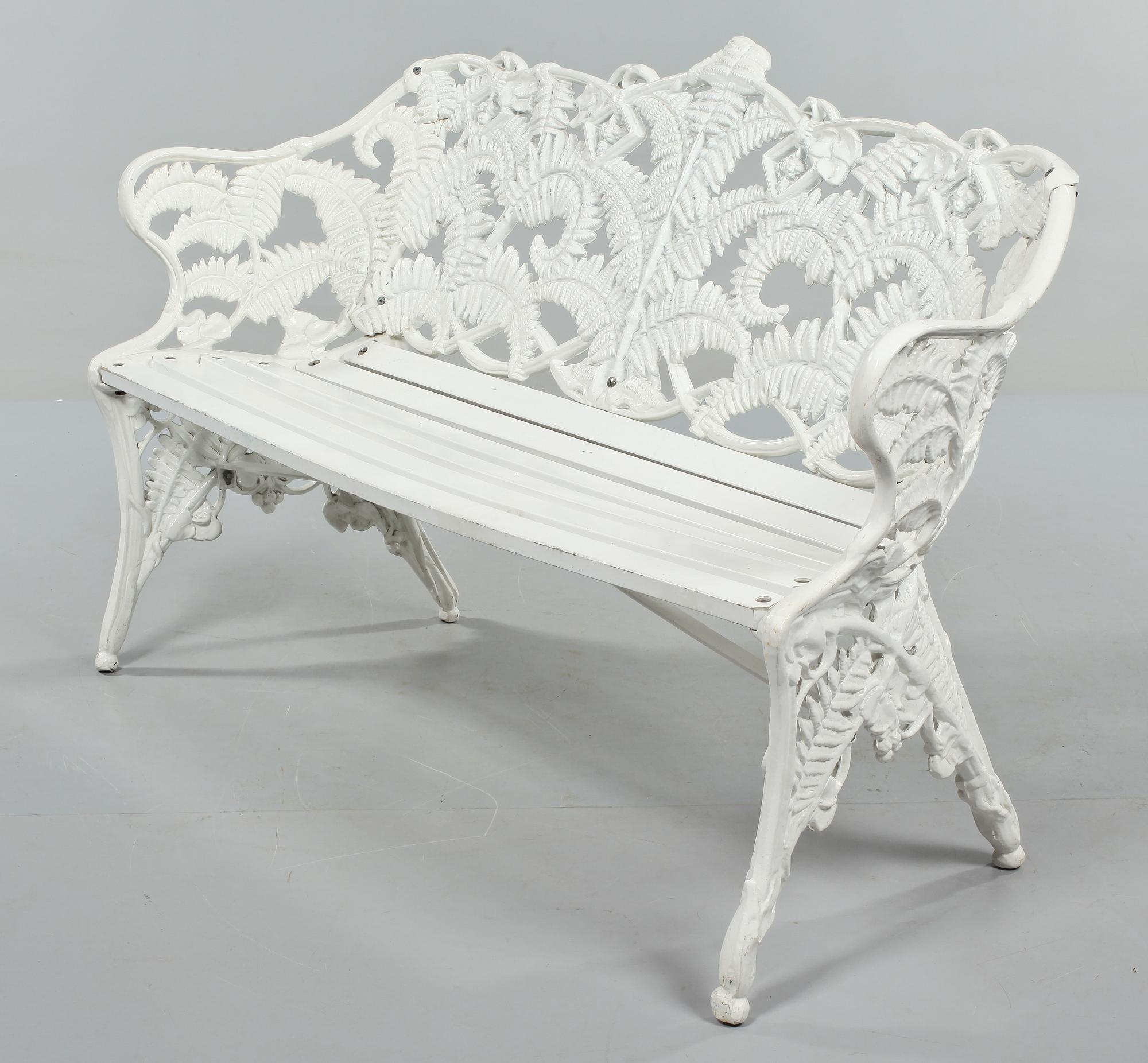 TRÄDGÅRDSSOFFA, Melins Metallgjuteri Anderstorp, 1900-talets andra hälft.