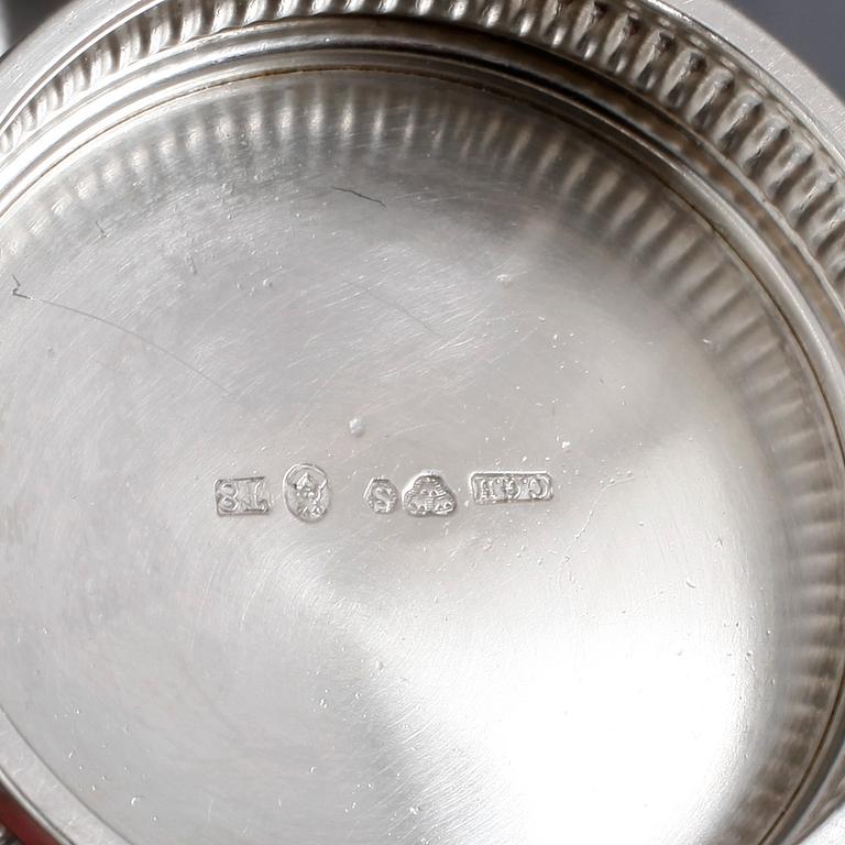 PARTI SILVER, 14 delar, 1800-/1900-tal. Total vikt ca 509 gram.