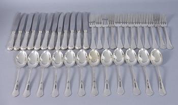 BESTICKSERVIS, 36 delar, silver.