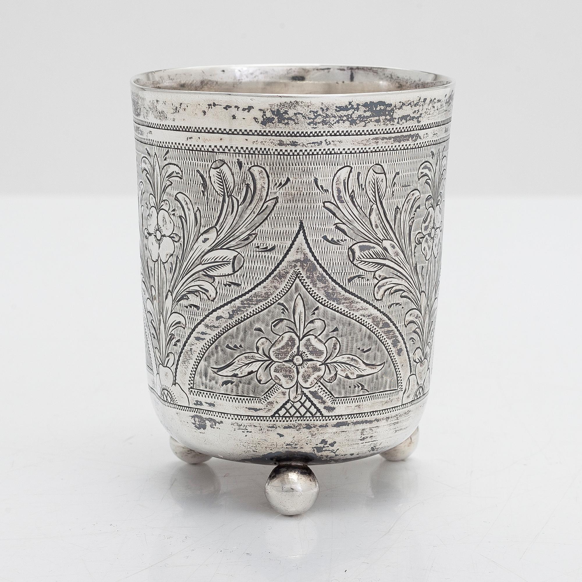 S.M. Ikonnikov, a silver beaker, Moscow 1872.