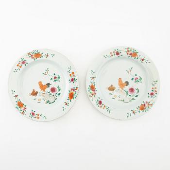 Plates 2 pcs China porcelain 18th century.