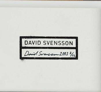David Svensson, "Funderingar i det gröna", 2003.