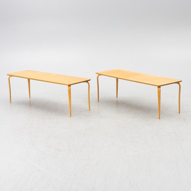 Bruno Mathsson, two 'Annika' tables, Bruno Mathsson International, Värnamo, Sweden.