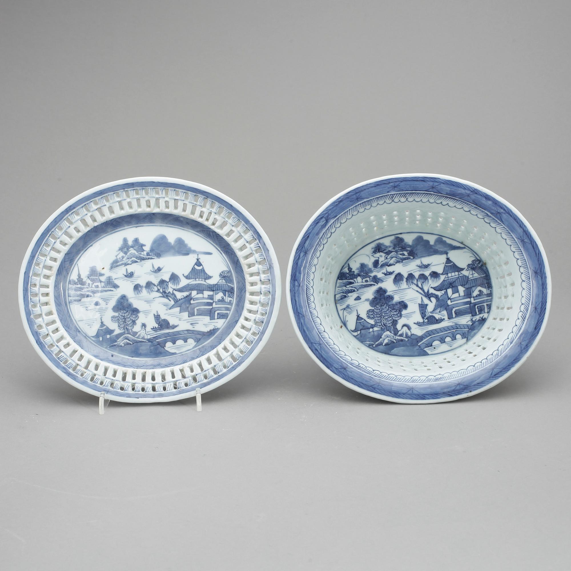 GALLERSKÅL, porslin, Qing dynastin, 1800-tal.