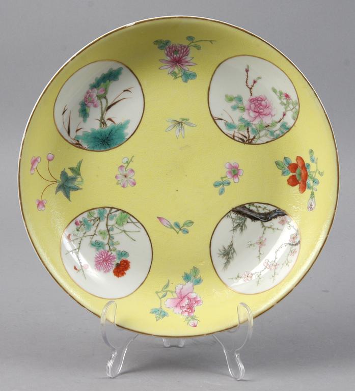 TALLRIK, porslin, Kina, 1900-talets början.