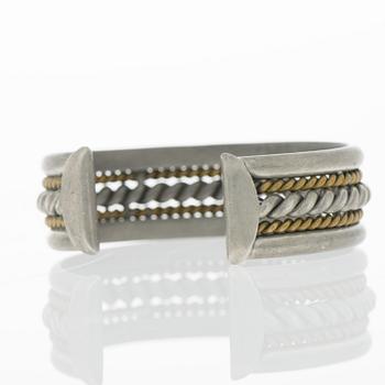 ARMBAND, tenn och mässing, Estrid Ericson, Firma Svenskt Tenn.