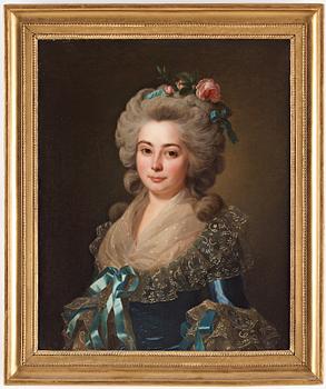 Alexander Roslin, Unknown lady in a blue dress.