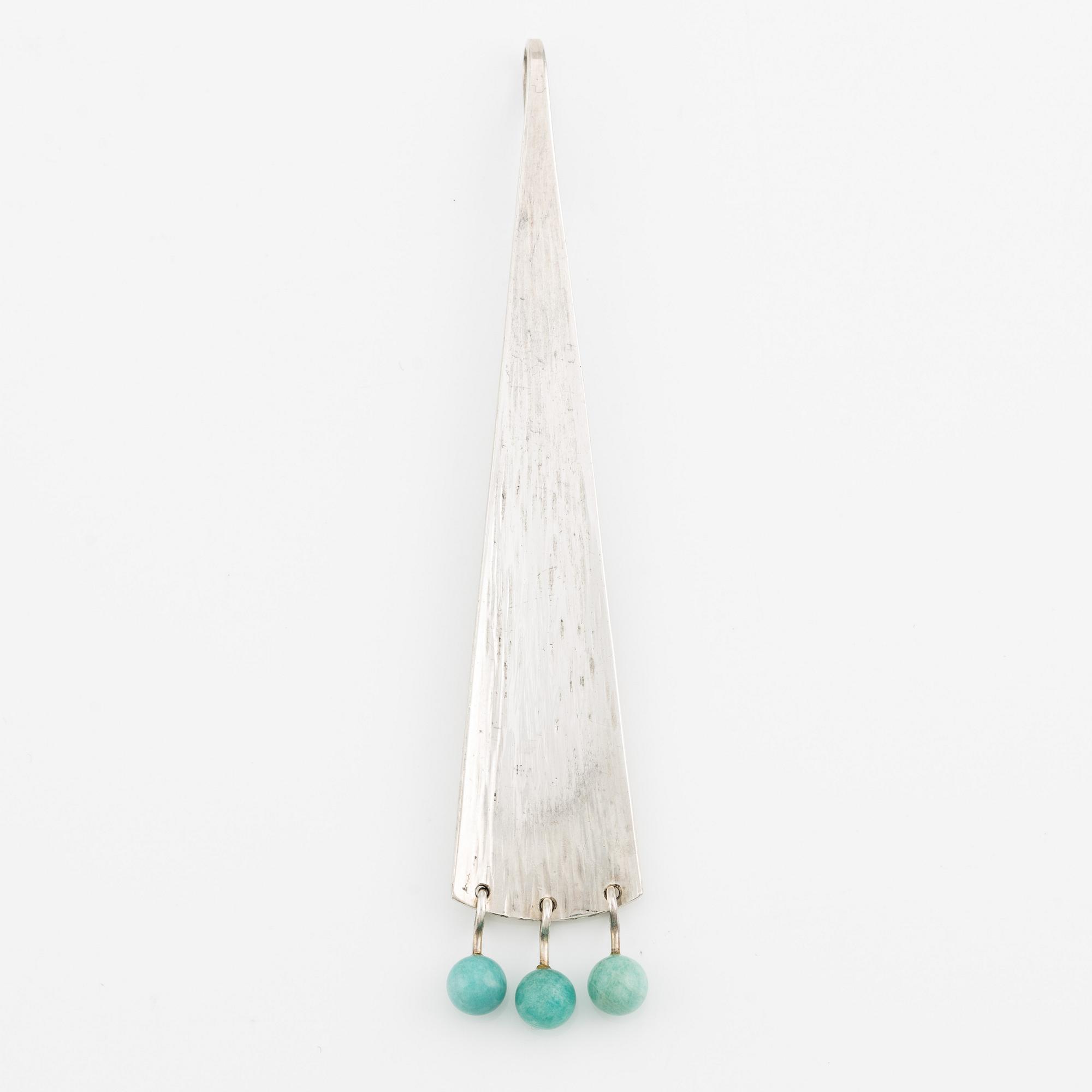 Hans Hansen, hänge, sterlingsilver med kulor.