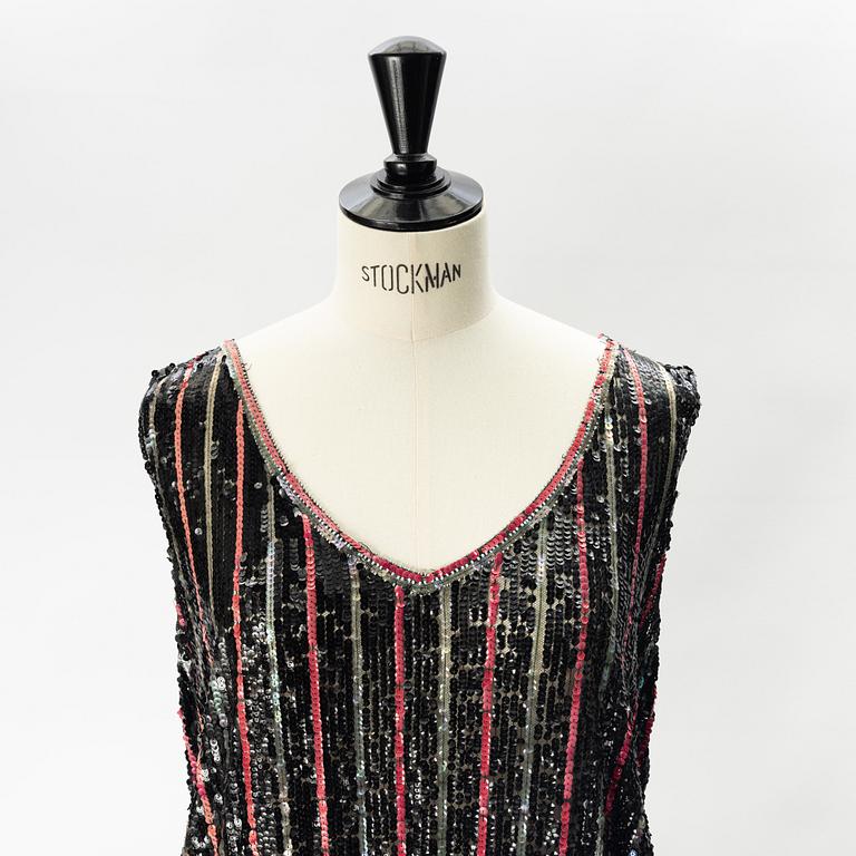 A 1920's sequin embroidered dress.
