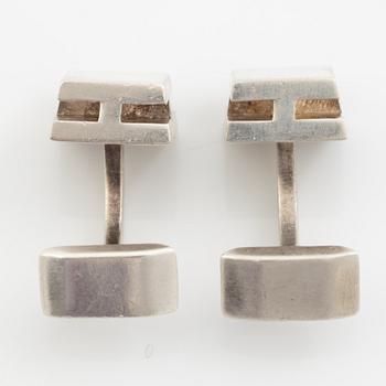 Hermès, manschettknappar, sterling silver.