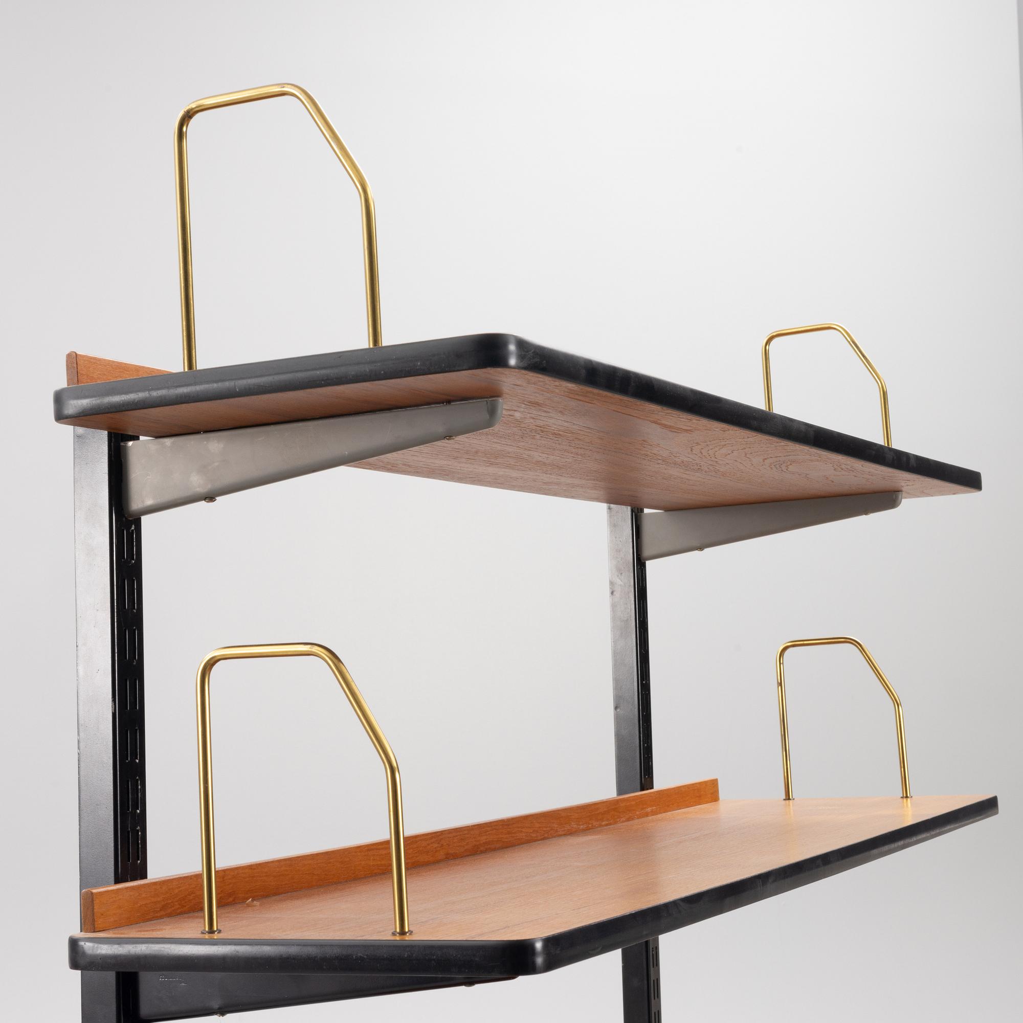 Bookshelves, a pair, Verkstads AB Lindqvist, Motala, second half of the 20th century.