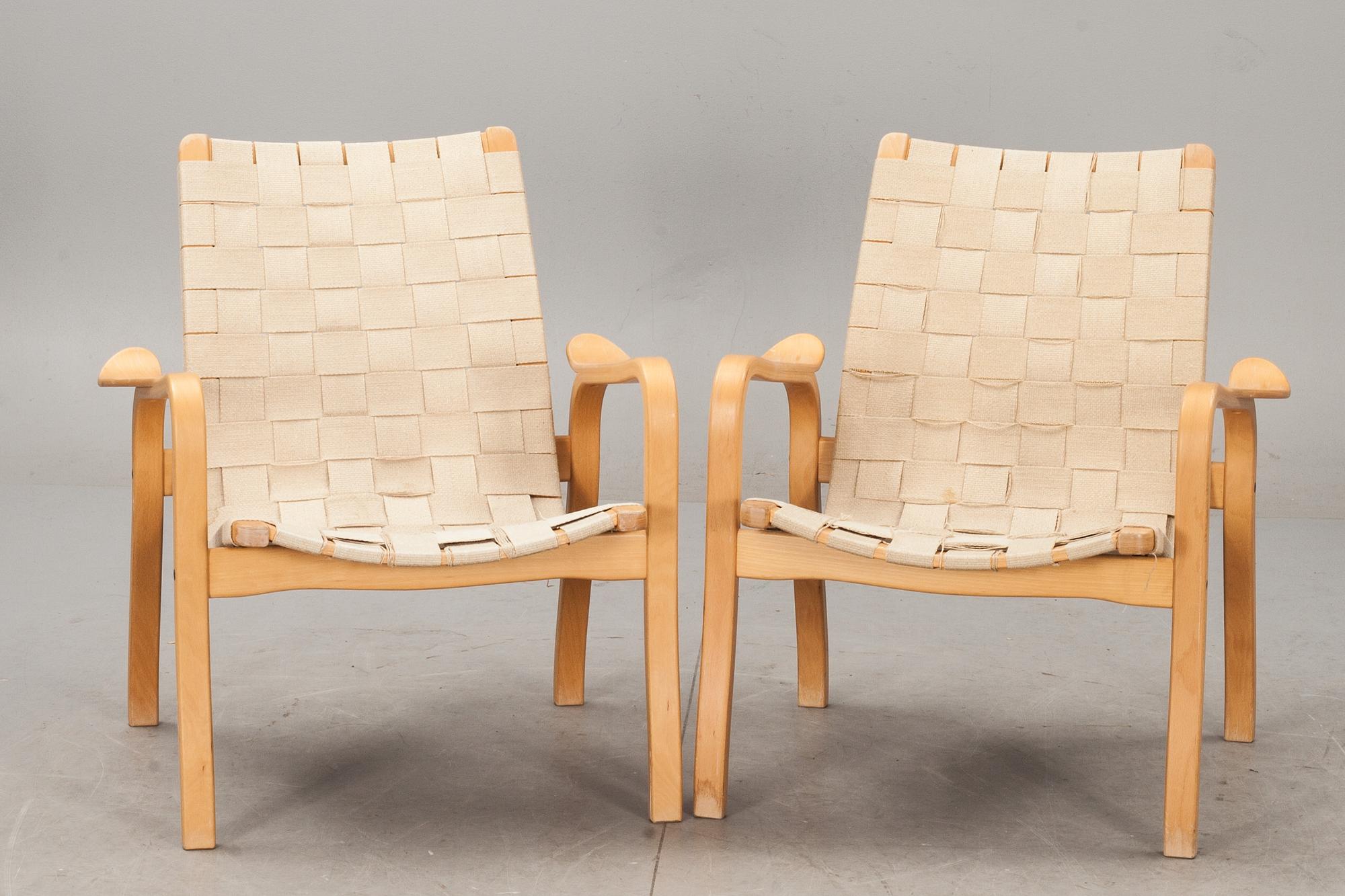 FÅTÖLJ, ett par. "Primo", design Yngve Ekström för Swedese.