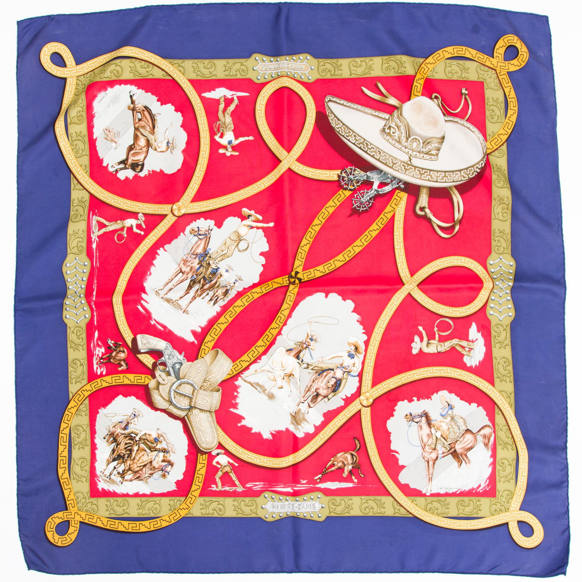 HERMÈS, "Charreada", SCARF.