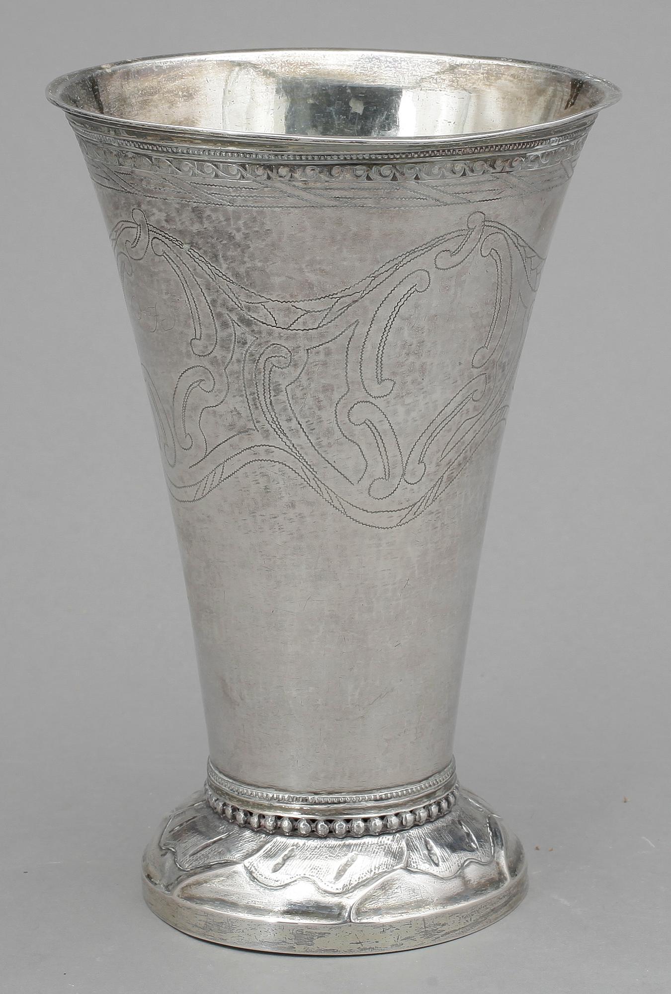 BÄGARE, silver, Erik Ernander, Uppsala, 1796. Vikt ca 430g.