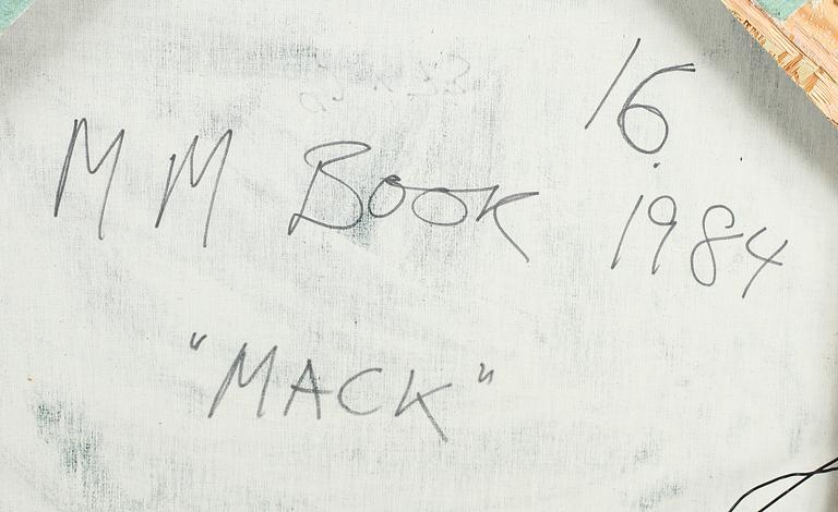 MAX MIKAEL BOOK , olja på duk, signerad och daterad a tergo 1984.