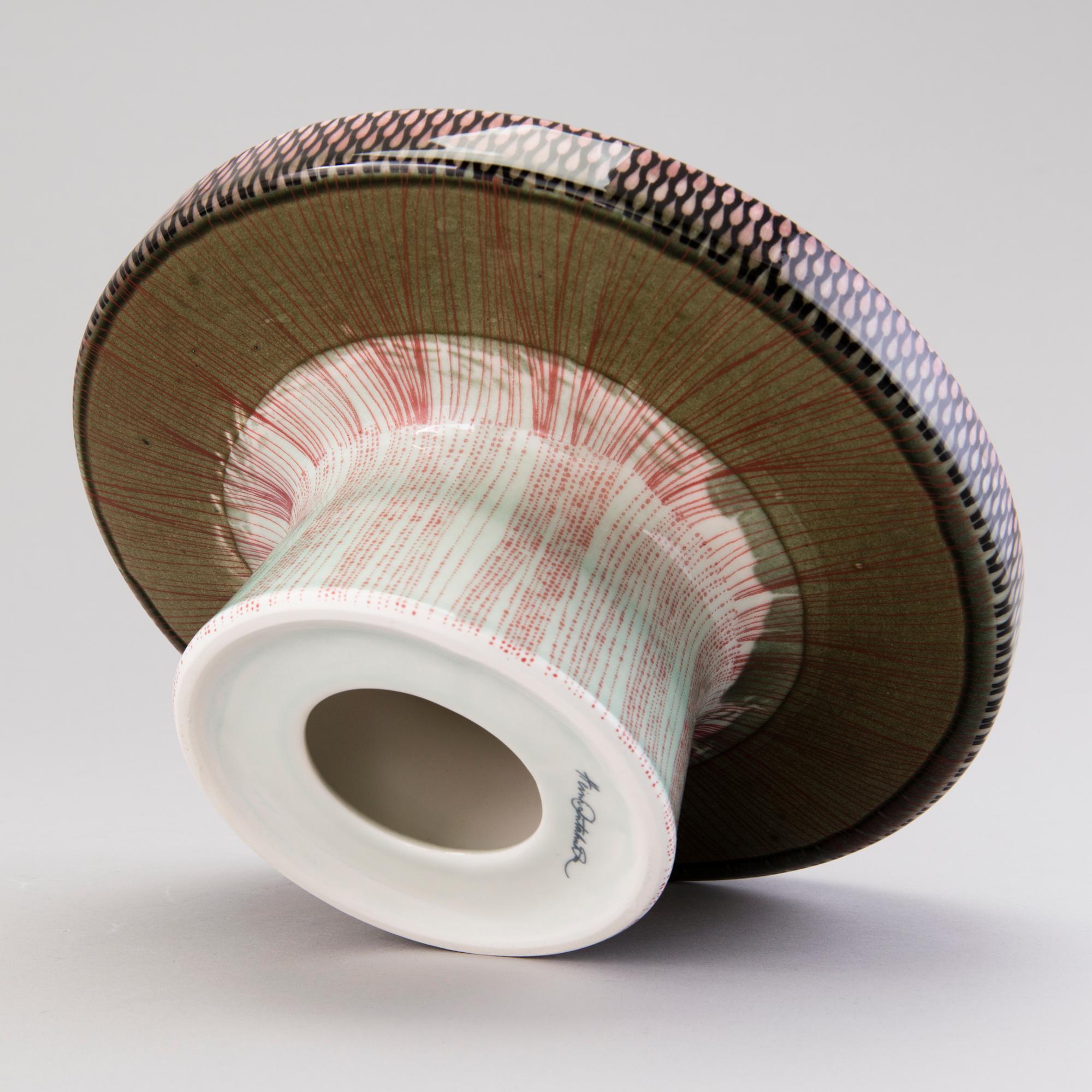 HEINI RIITAHUHTA, a porcelain 'Mushroom' sculpture/serving dish, signed Heini Riitahuhta.
