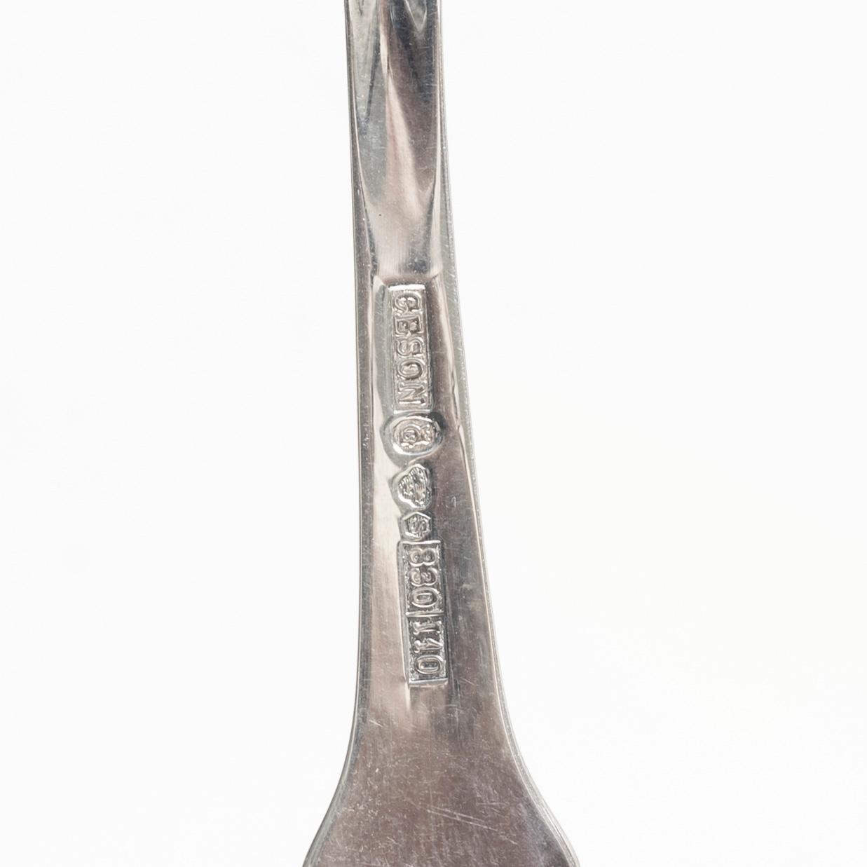 19 silver spoons, model Vinga, Ceson, Gothenburg, 1977–88.