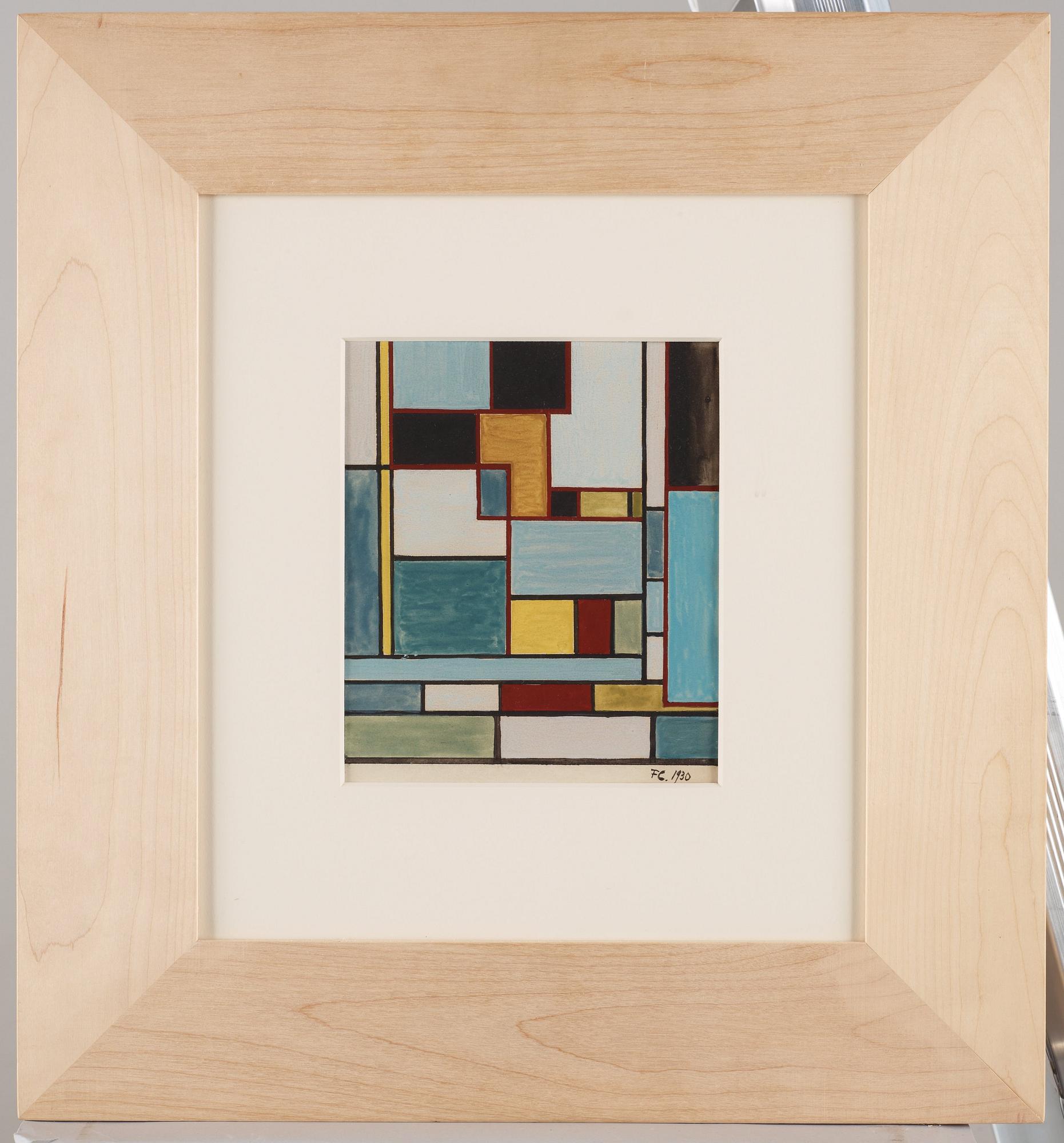 Franciska Clausen, "Composition Néoplasticiste".