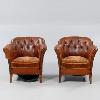 Early 20th century armchairs.