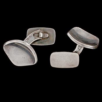 MANSCHETTKNAPPAR, silver, Ray Urban, Stockholm, 1959. Vikt 19 g.