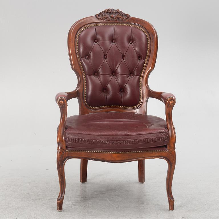 A Rococo style armchair, second half of the 20th century.