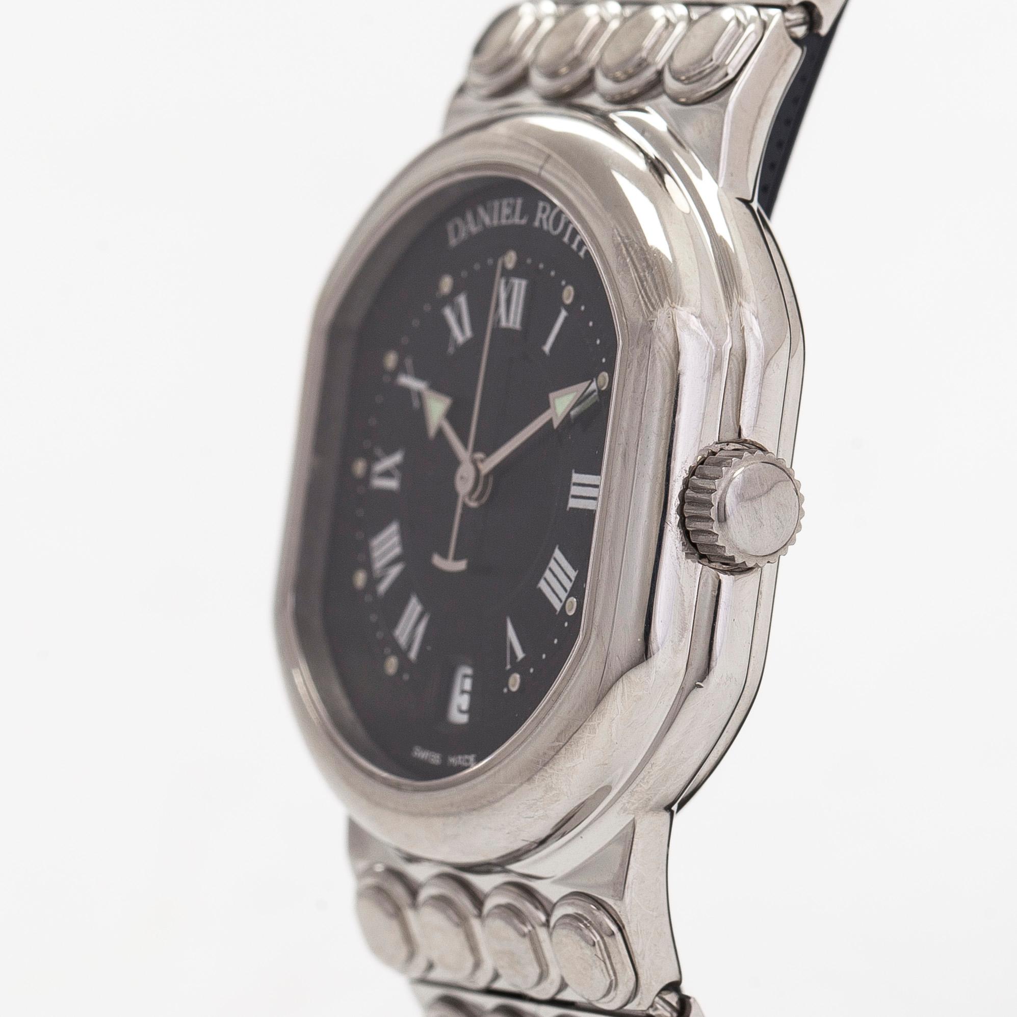 Daniel Roth, Le Sentier, "Lego Bracelet", wristwatch, 32 x 33 mm.