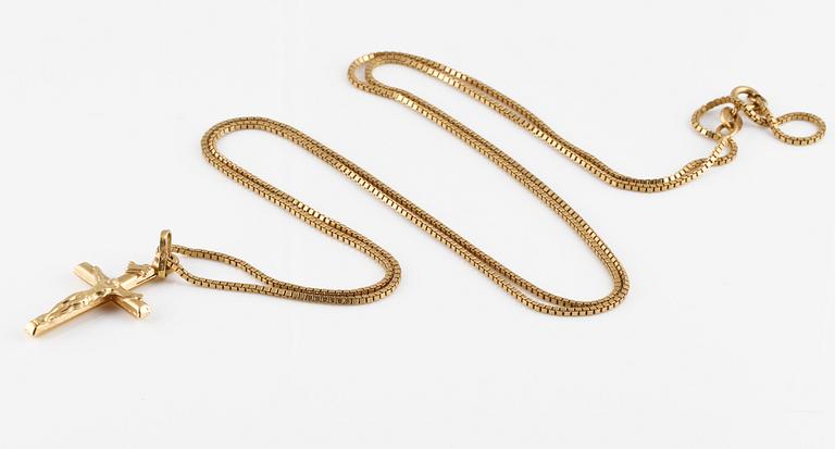 HÄNGE, 18K guld, kattfotstämplat. Vikt 8,3 gram.