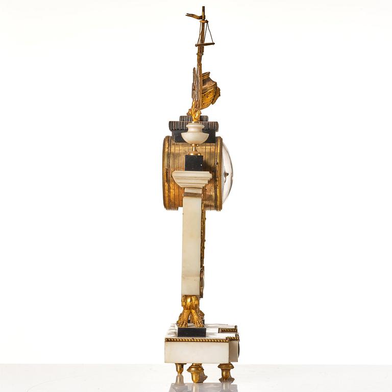 A Louis XVI 18th century mantel clock.