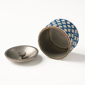 Firma Svenskt Tenn, a lidded pewter box, Stockholm, 1938.