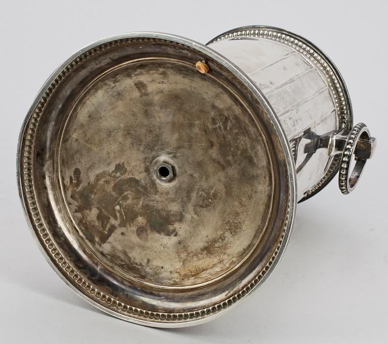 BORDSLAMPA, silver, CG Hallberg, Stockholm, 1917, tot vikt  ca 1300g.