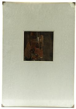 ELLI HEMBERG, blandteknik/collage, monogramsign.