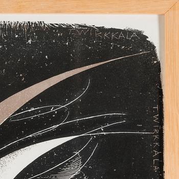 POSTER, litography, plate signed T. Wirkkala. Oy Tilgmann Ab, mid-20th century.
