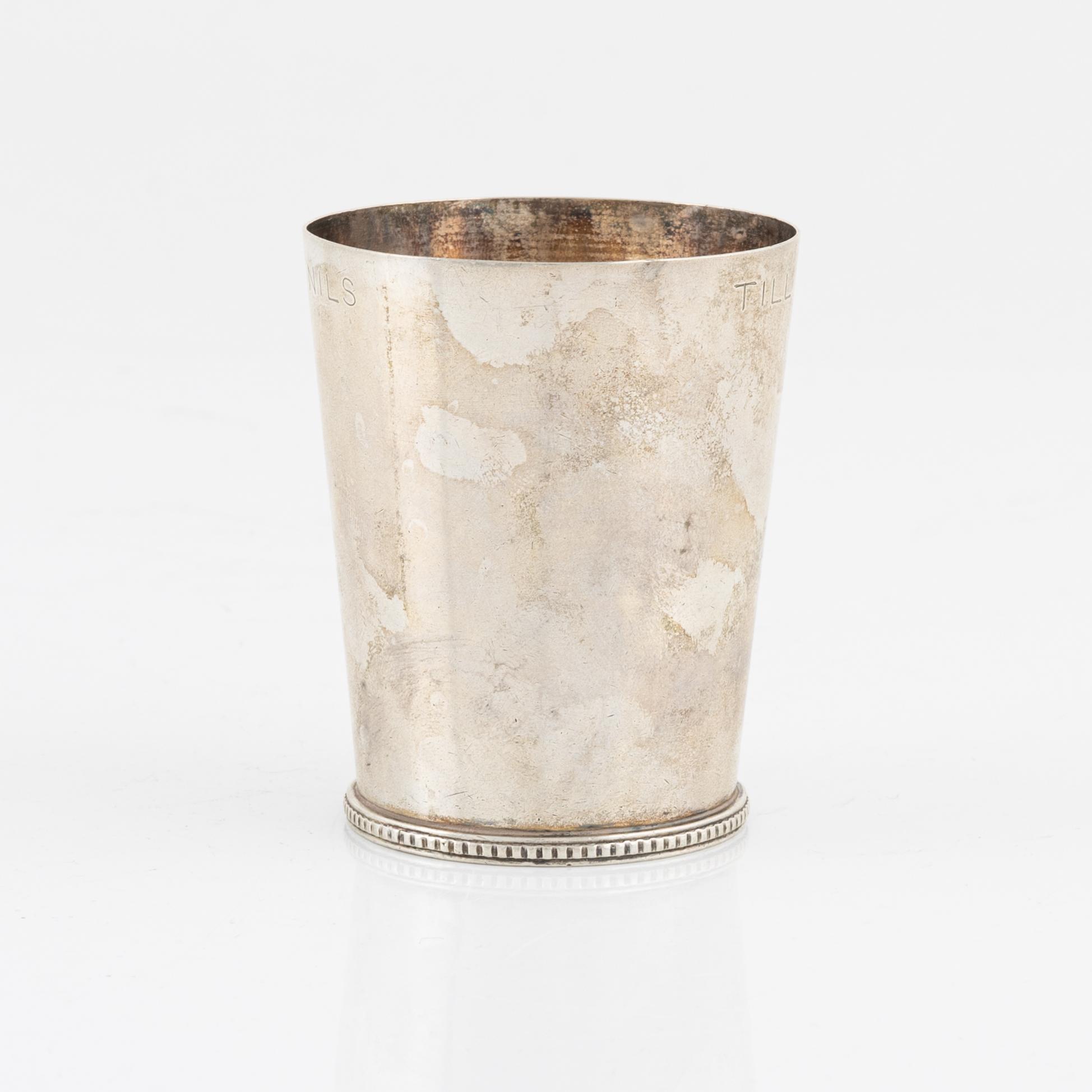 Wiwen Nilsson, bägare, silver, Anders Nilsson, Lund, 1941.