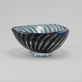 SKÅL, glas, ariel, Edvin Öhrström, Orrefors, signerad, 1900-tal.