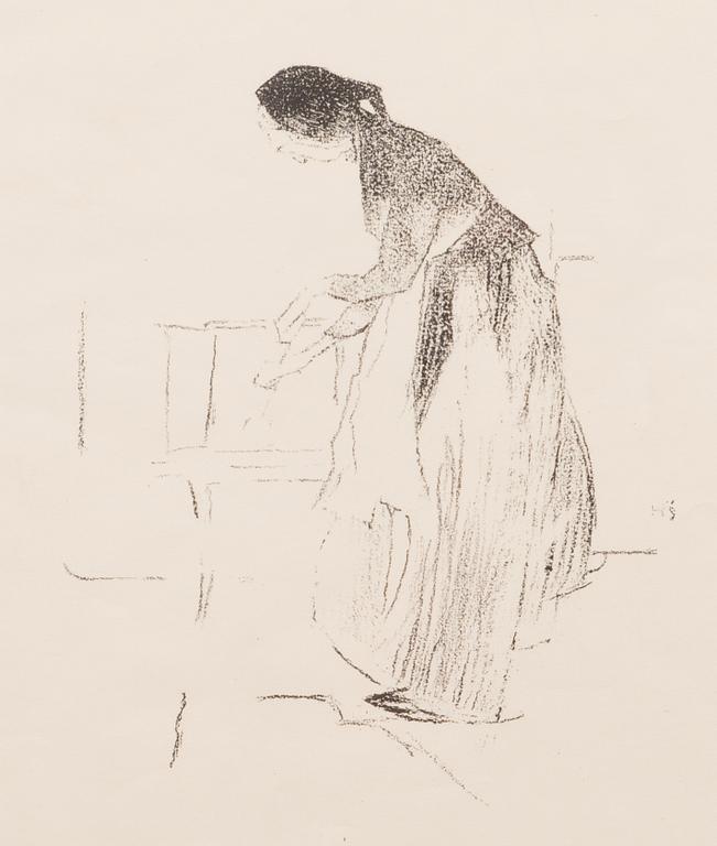 HELENE SCHJERFBECK, lithograph, test print.
