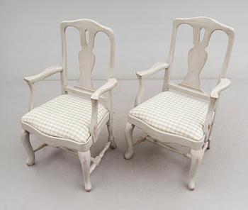 KARMSTOLAR, 1 par, K.A. Roos, Helsingborg, 1900-talets andra hälft.