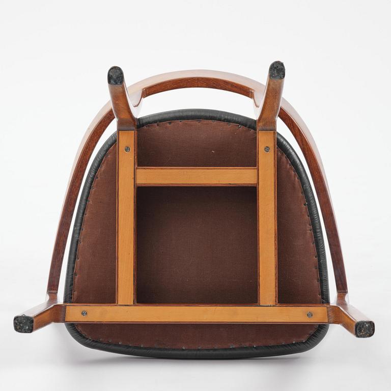 Ole Wanscher, a rosewood armchair, cabinetmaker A.J. Iversen, Denmark, 1950s-60s.