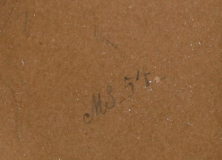 CARL STEPHAN BENNET, blyerts och täckvitt.