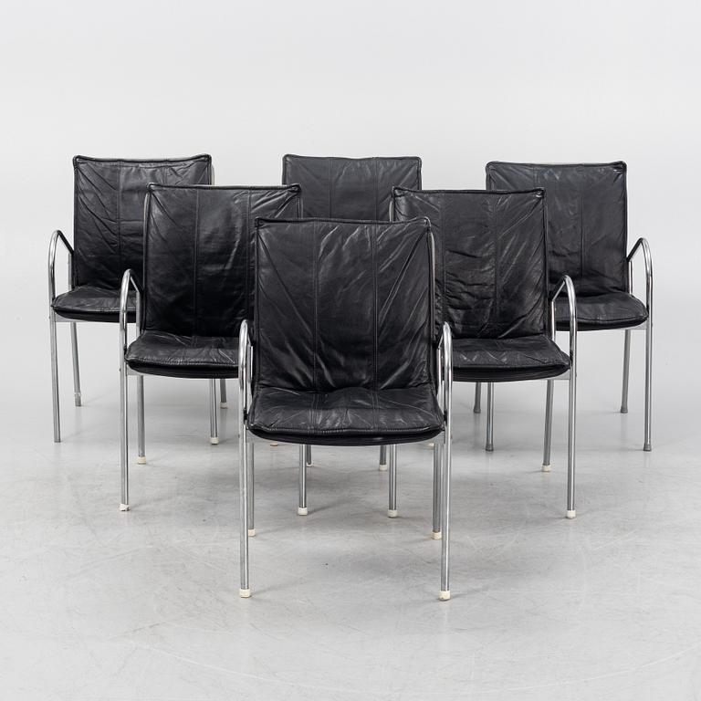 Six chairs, 'Talus', Knut & Marianne Hagberg, IKEA, 1990's.