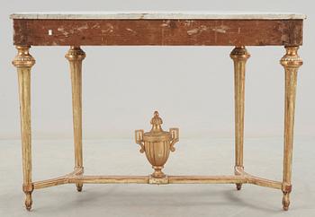 A Gustavian late 18th century console table.