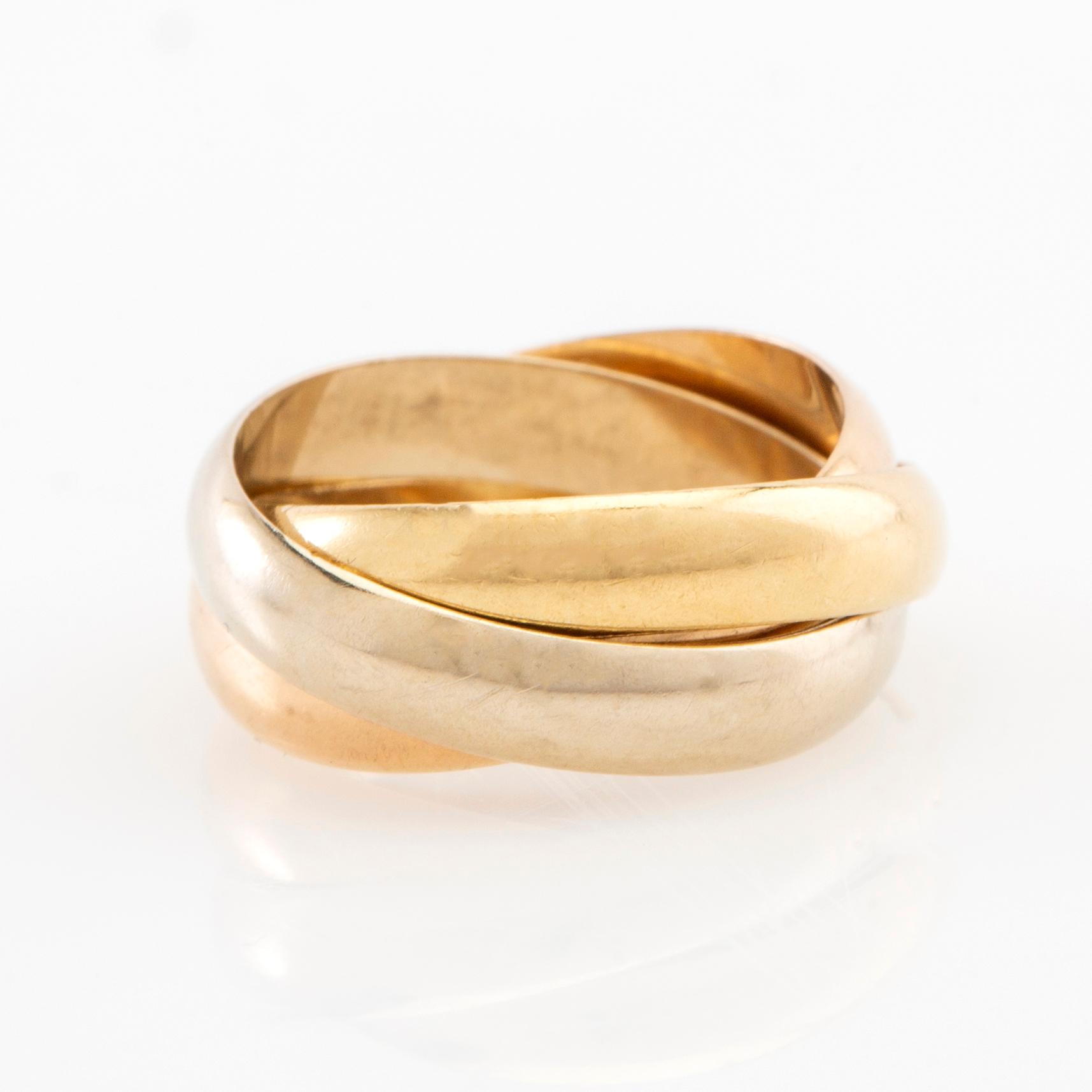 Cartier, Ring "Trinity" 18K trefärgat guld.