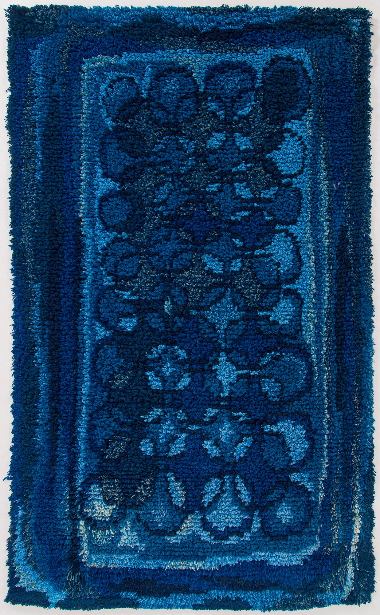 Helena Koskivaara, rya, tillverkad i konstnärens ateljé. Ca 190 x 110 cm.