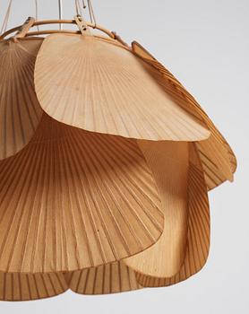 Ingo Maurer, an 'Uchiwa' ceiling light, for M Design, probably 1970s.